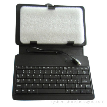 8 Inch Tablet Wired Keyboard with PU Case